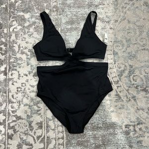Black Aerie swimsuit. New with tags, size large.